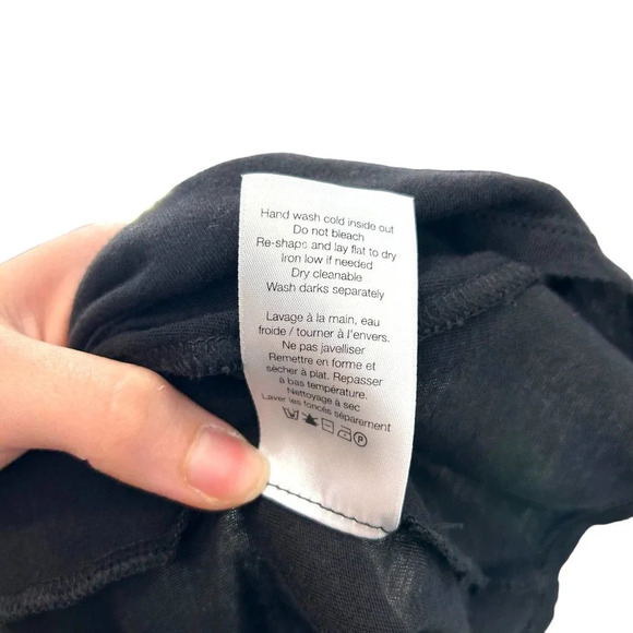 Veronica Beard Cindy V Neck High Low Tee In Black Size Small - Picture 9 of 9